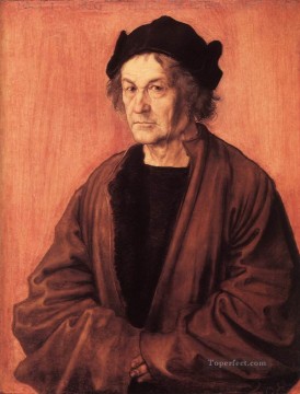  Albert Lienzo - Retrato del padre de Durero en el 70 Renacimiento del Norte Alberto Durero